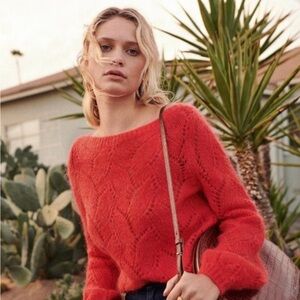 Sezane Avril Sweater in Sanguine Small NWT
